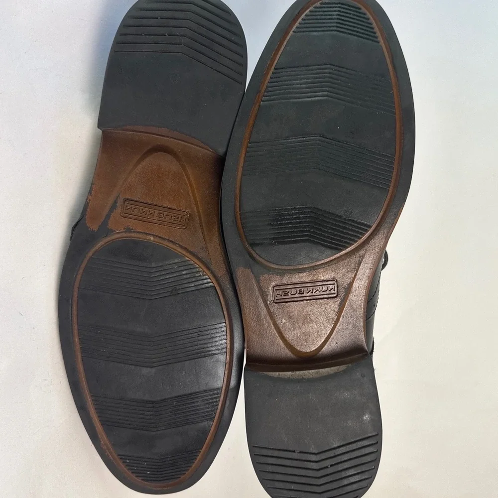 Nunn Bush Mens 12 M Black Leather Wingtip Oxford Dress Shoes Comfort‎ Gel